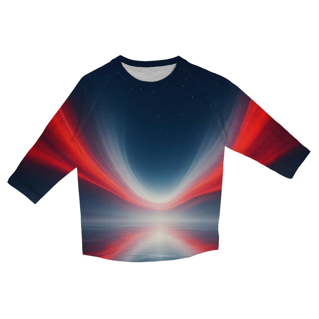 Canada Northern Lights Flag cotton quarter sleeve shirts