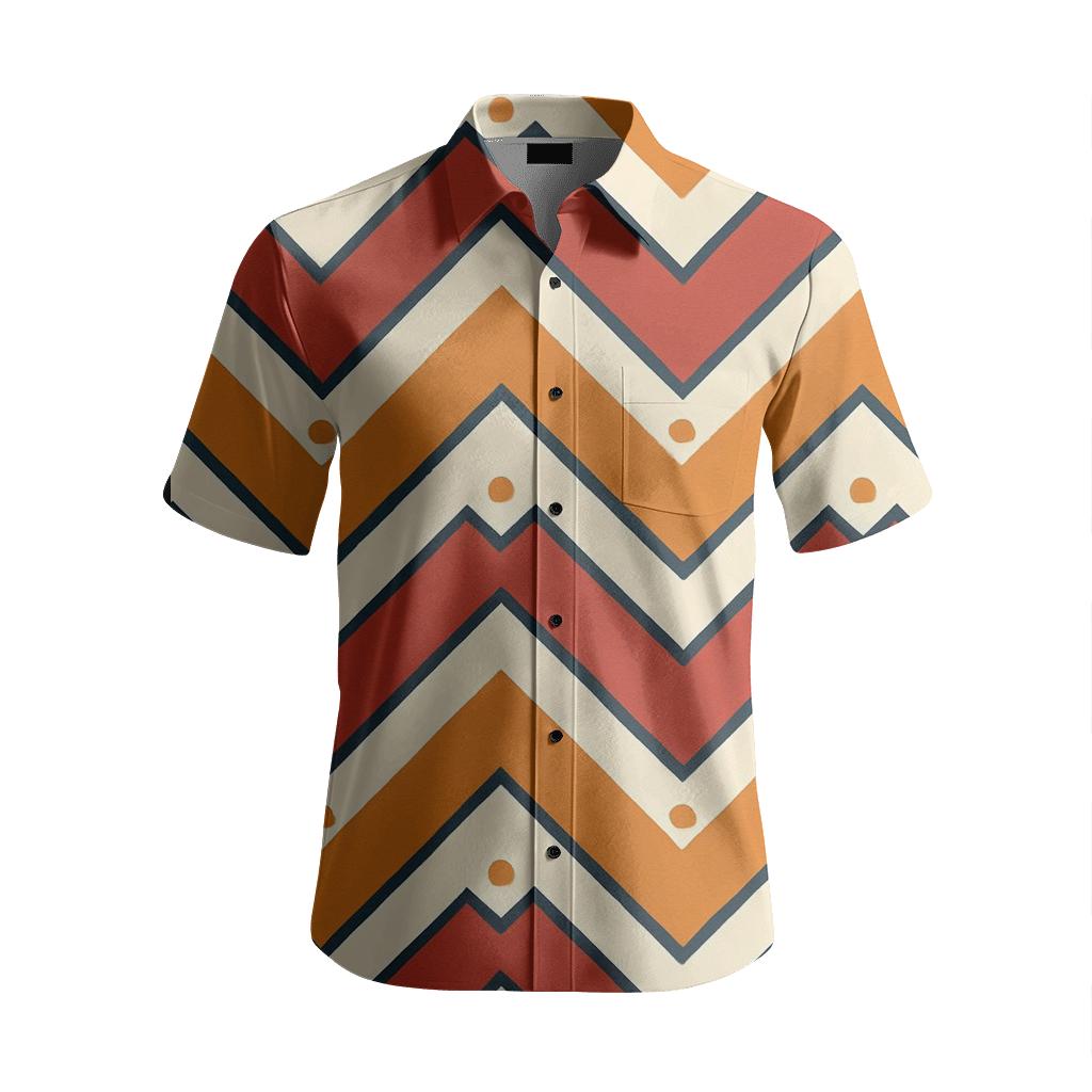 Solar Flare Chevron Repeat premium embroidered apparel