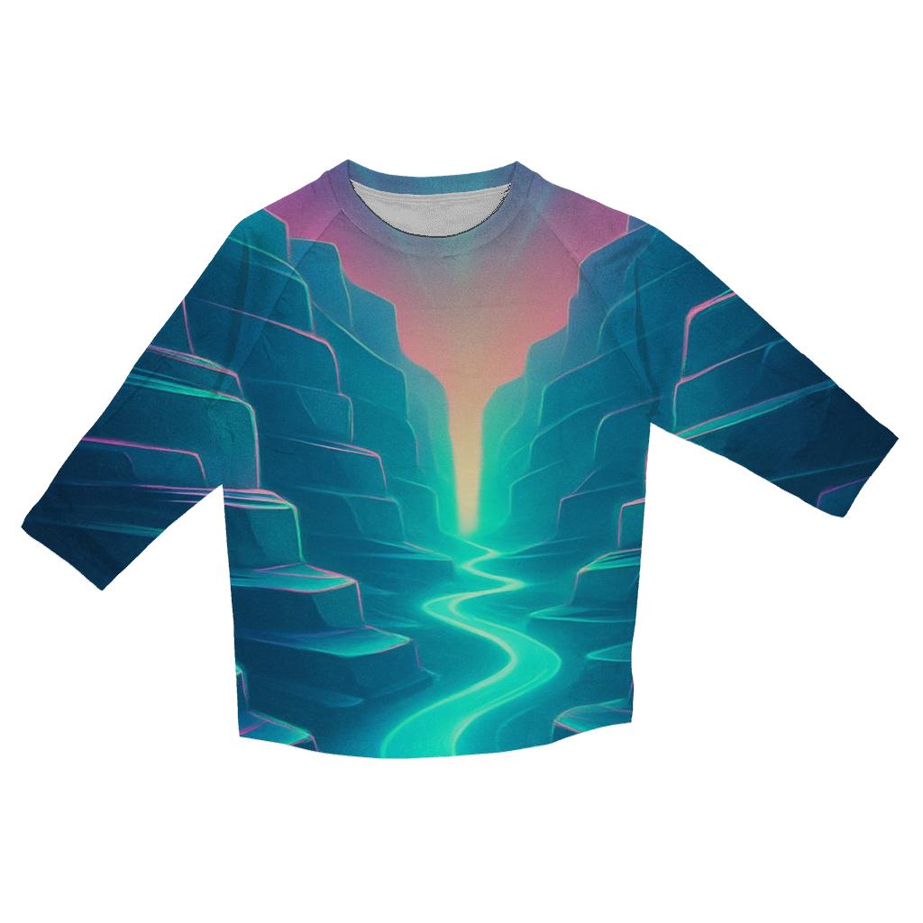 Iridescent Canyon Of Light cotton quarter sleeve shirts