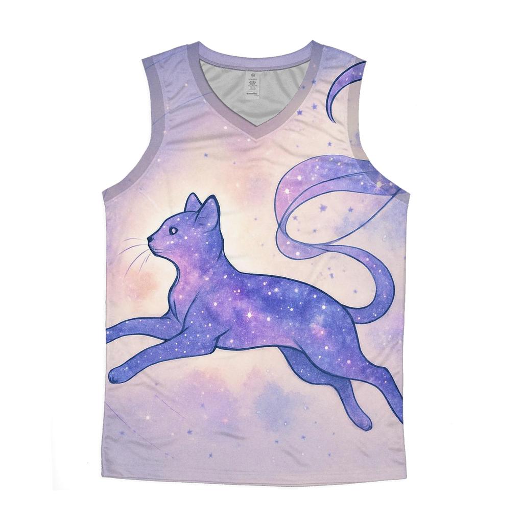Celestial Kite Runner Cat personalized athletic tanks