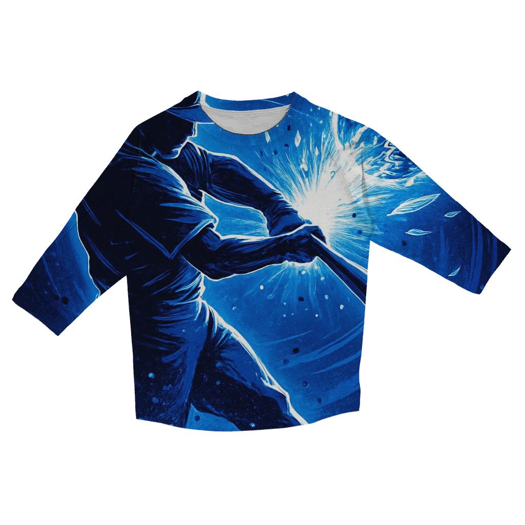 Blue Jays Meteor Swing Burst fashion 3/4 sleeve shirts