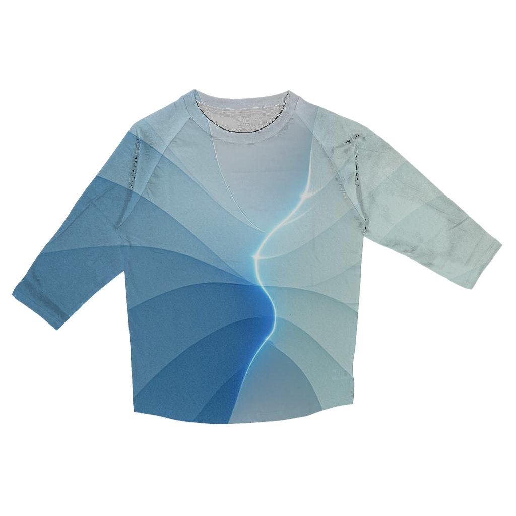 Polar Dawn Wave Sutures cotton quarter sleeve shirts