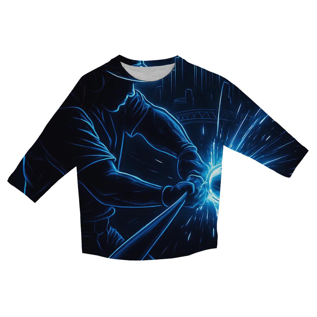 Electric Bat Sparks And Skyline Glow stylish quarter sleeve tops