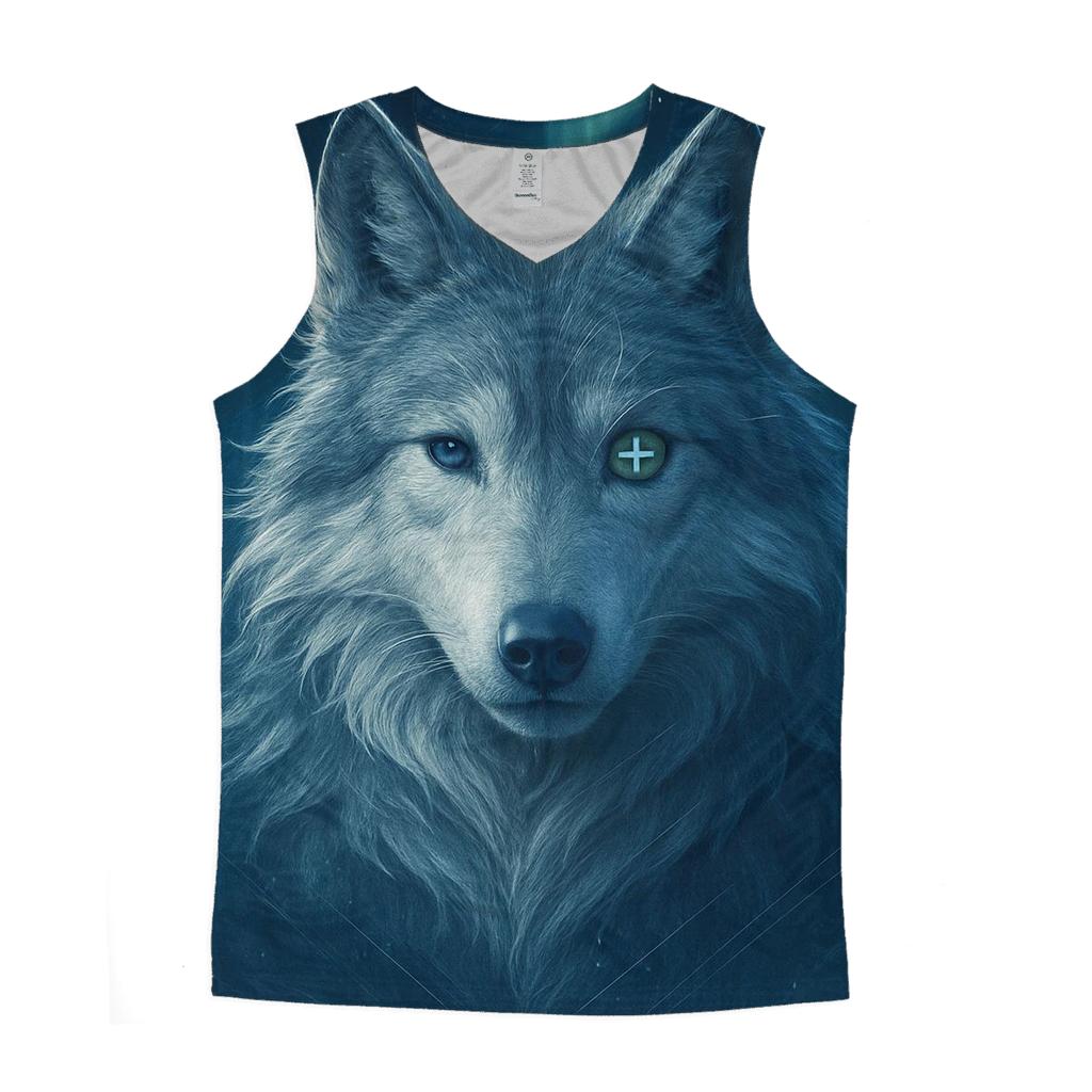 Aurora Compass Wolf Sentinel sports performance tank tops