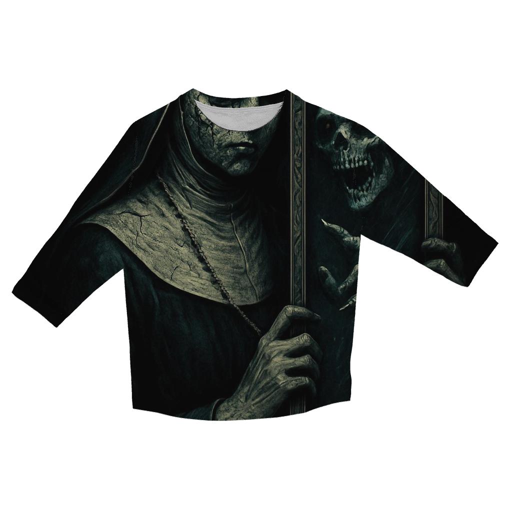 Cursed Mirror Of The Abyssal Nun personalized 3/4 sleeve tees