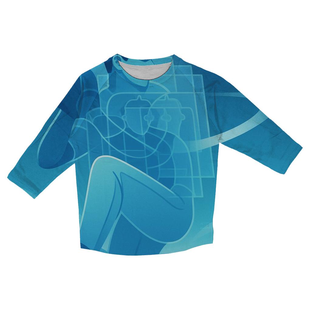 Coastal Windup Blue Jays Horizon personalized 3/4 sleeve tees