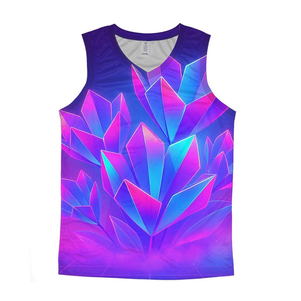 Neon Tidal Prism Garden casual summer tank tops