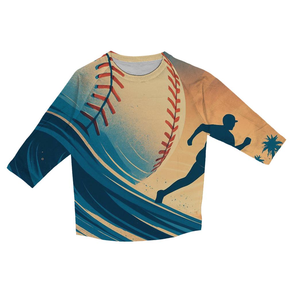 California Horizon Seamwave fashion 3/4 sleeve shirts