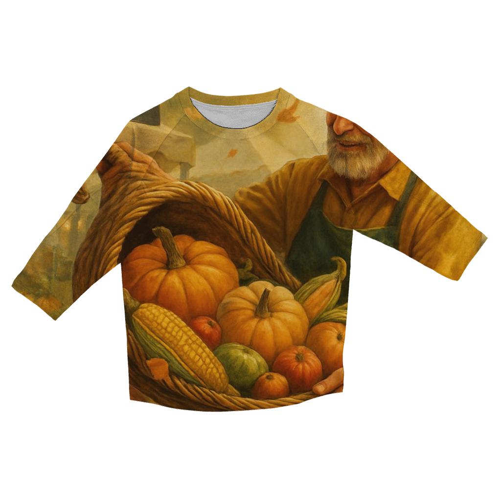 Cornucopia Market Morning personalized 3/4 sleeve tees