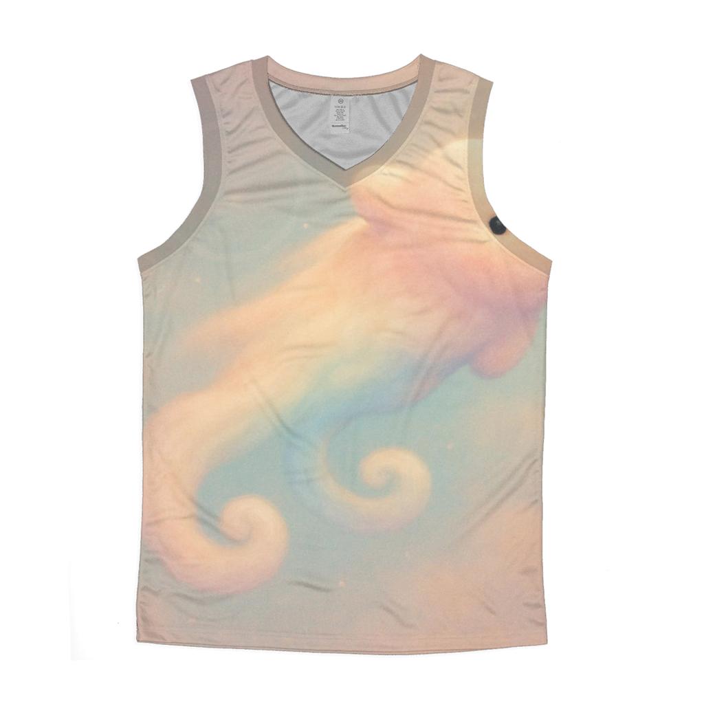 Pastel Comet Pillow Clouds trendy fitted tank tops