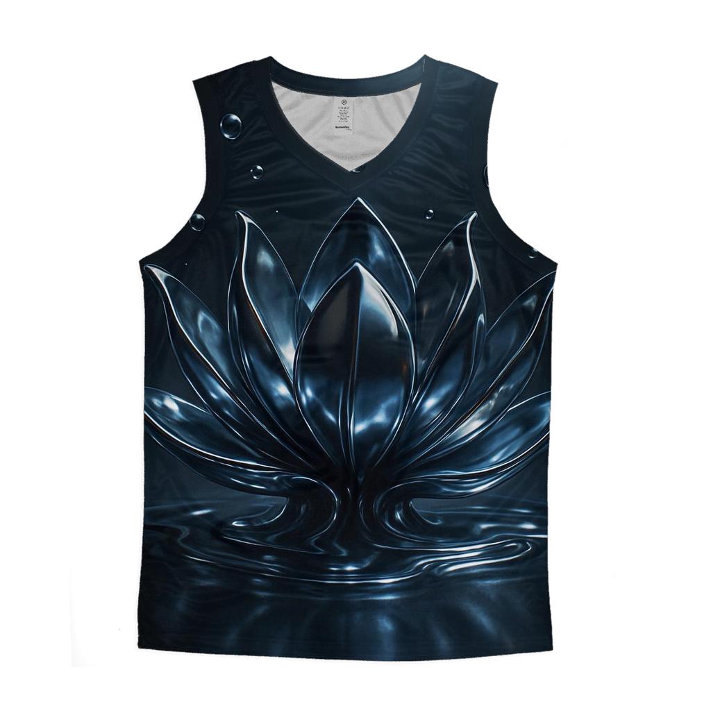 Chrome Lotus Melt Geometry custom tank tops