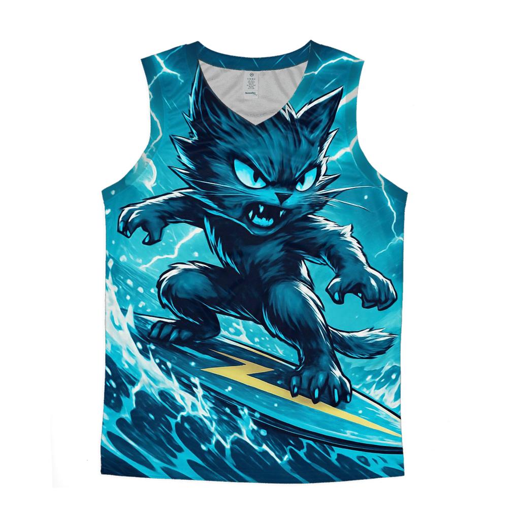 Stormsurfing Thunder Cat personalized athletic tanks