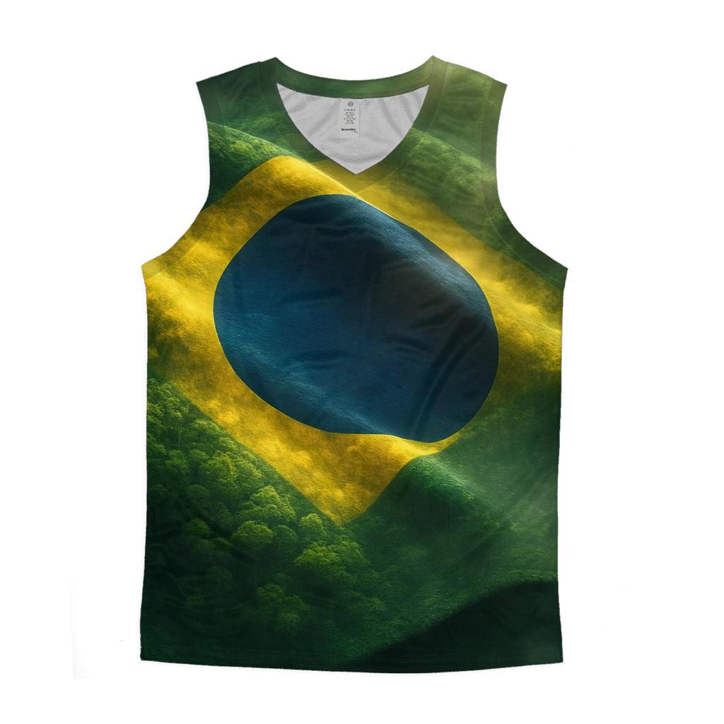 Brazil Rainforest Flag Canopy stylish racerback tanks
