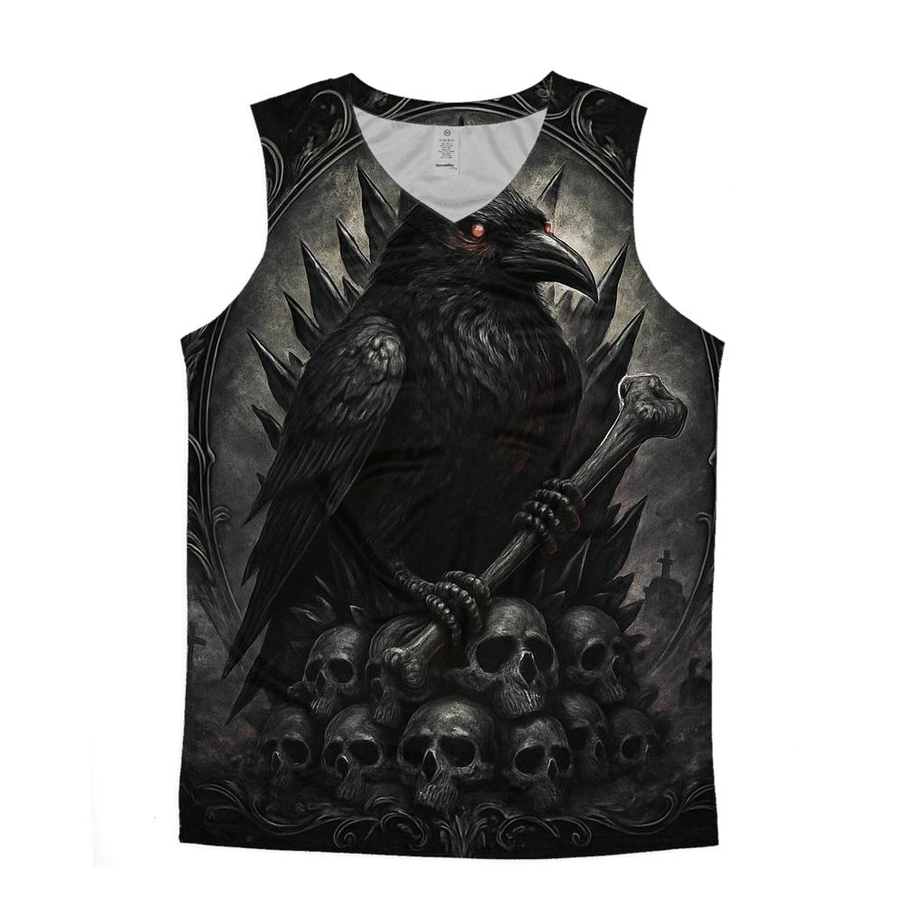 Raven Throne Of Bone Glass sports performance tank tops