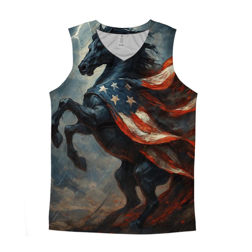 Storm Rider Flag Mustang stylish racerback tanks