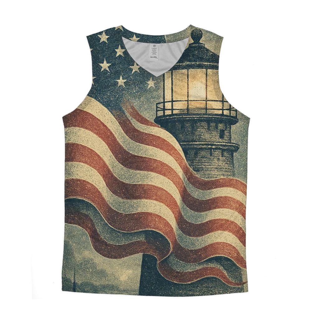 Vintage Harbor Signal Flag casual summer tank tops