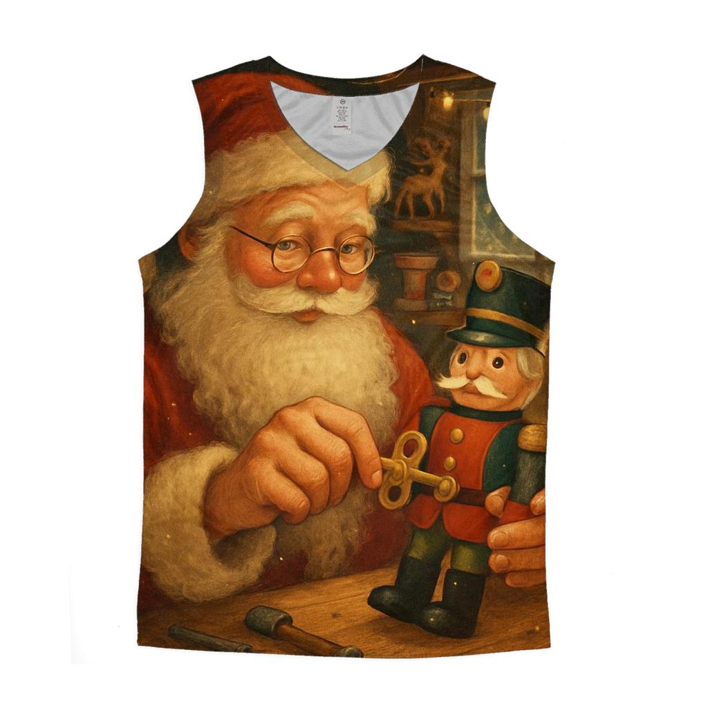 Storybook Workshop Wind Up Santa casual summer tank tops