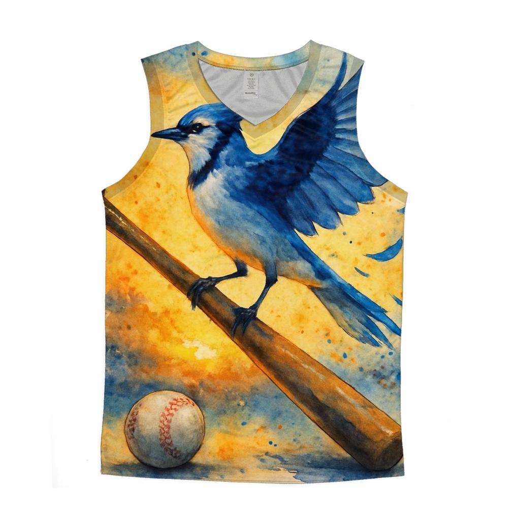 Blue Jays Bat Perch At Sunset custom tank tops