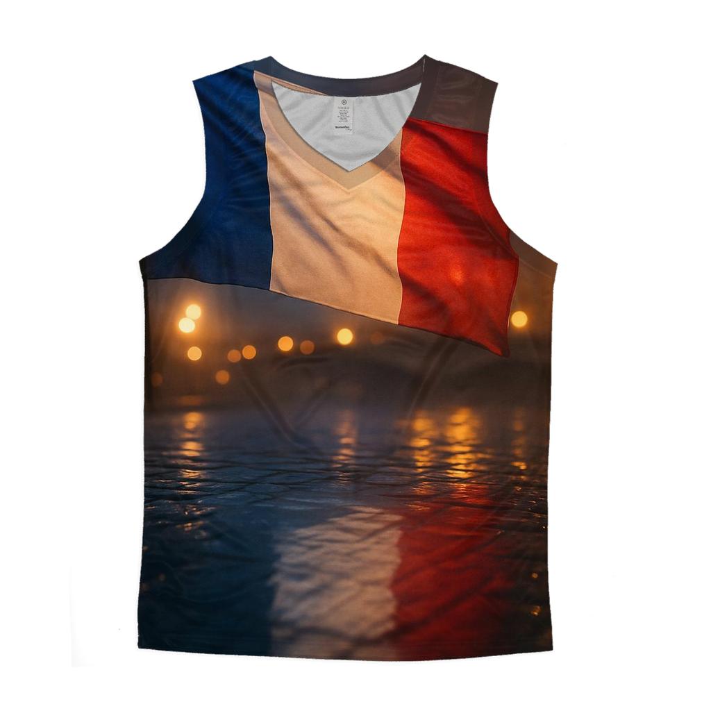 France City Rain Reflection Flag designer workout tanks