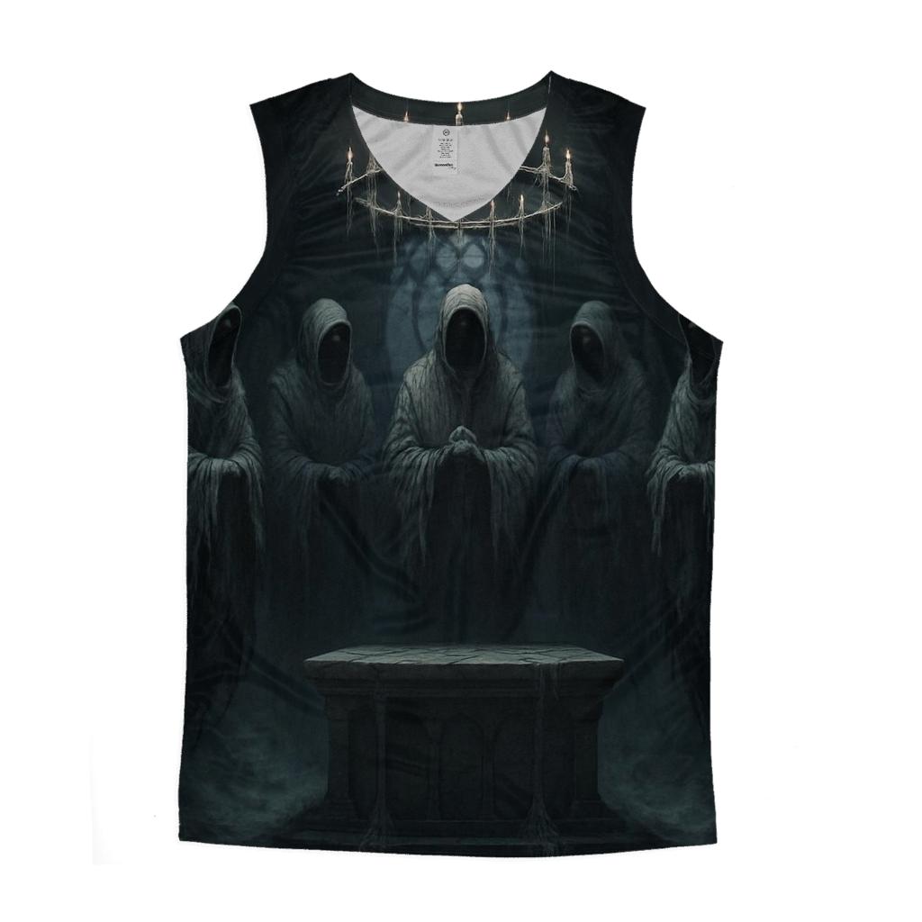 Moonlit Chapel Of The Silent Choir custom tank tops