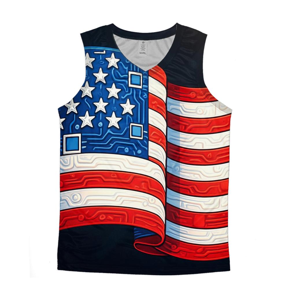 Liberty Circuit Mosaic designer workout tanks