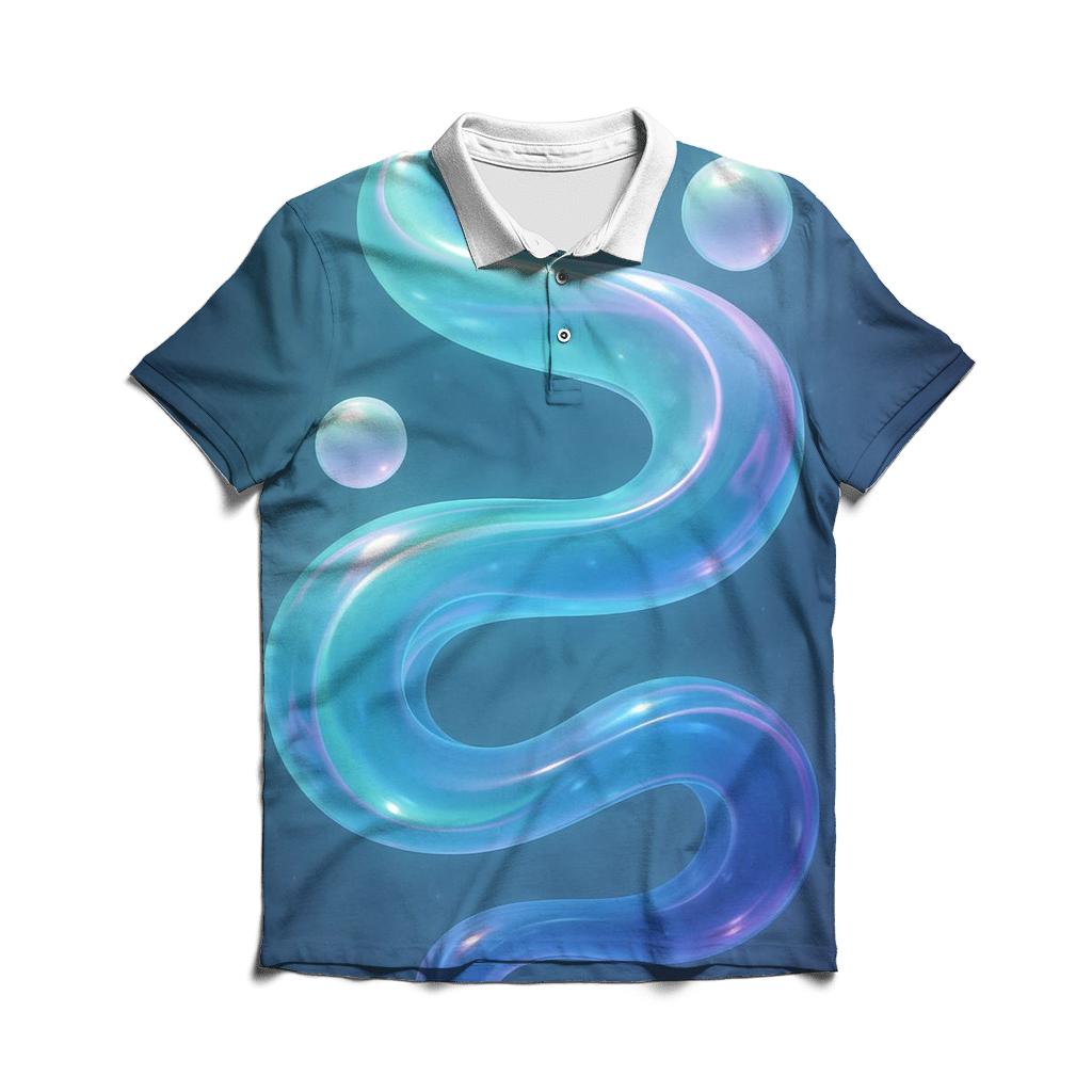 Aurora Marble Drift designer slim fit polos