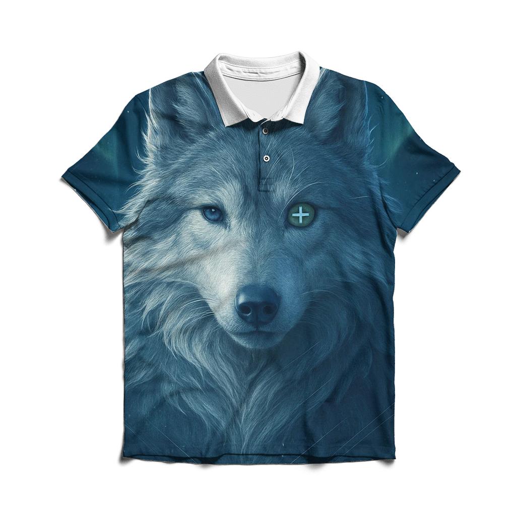 Aurora Compass Wolf Sentinel personalized polo shirts