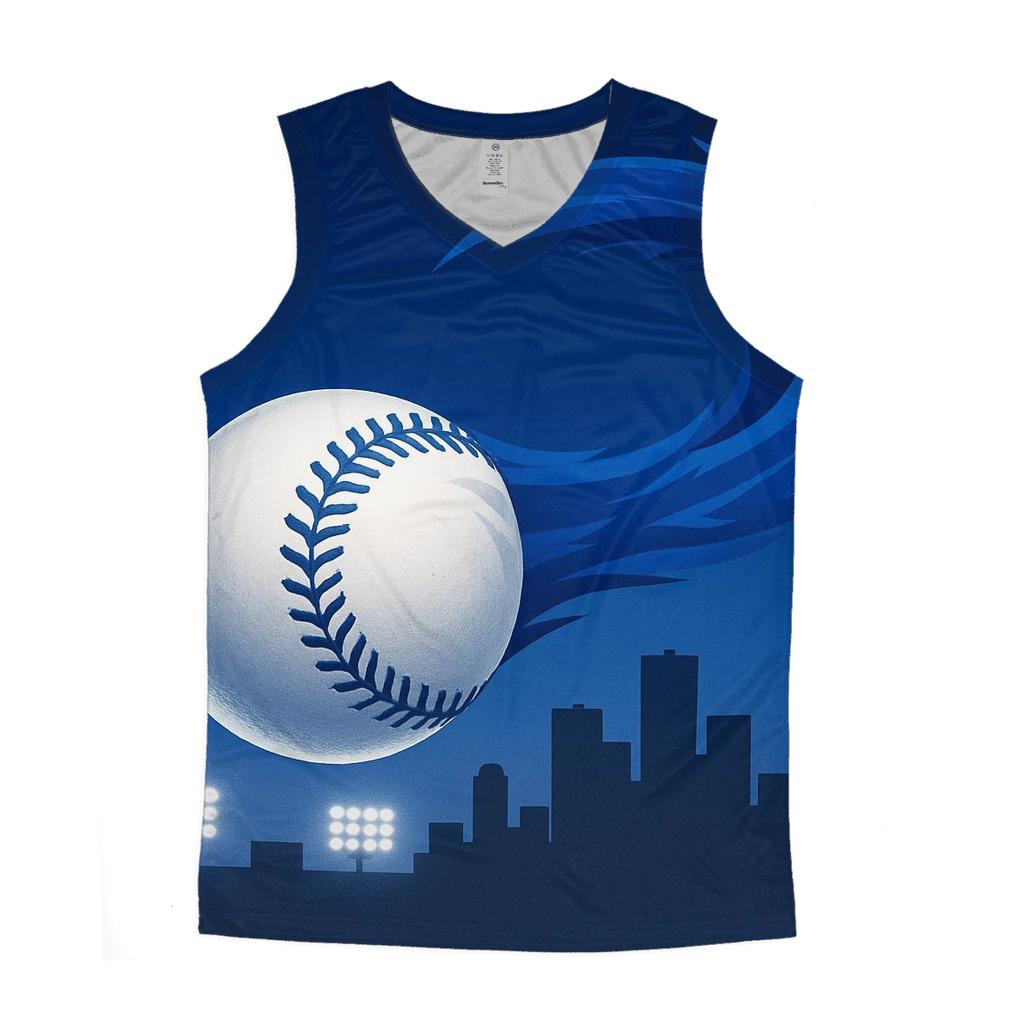 Skyline Curveball In Blue Jays Flight trendy fitted tank tops