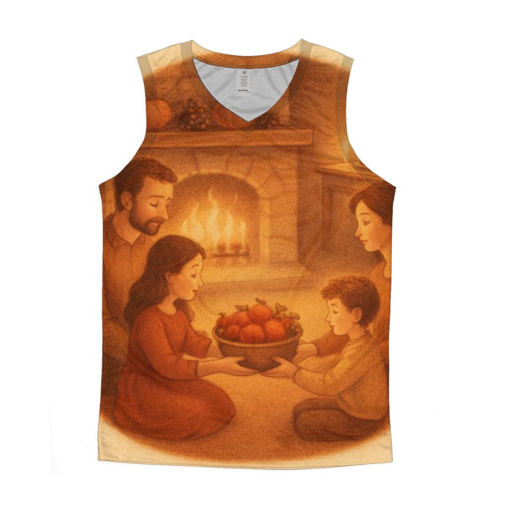 Gratitude Circle By Fireplace stylish racerback tanks