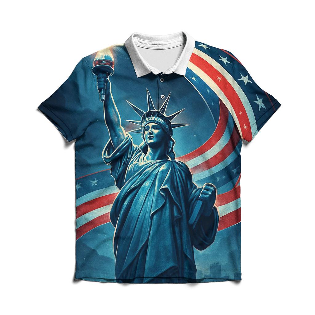 Liberty Prism Surge branded logo polo shirts