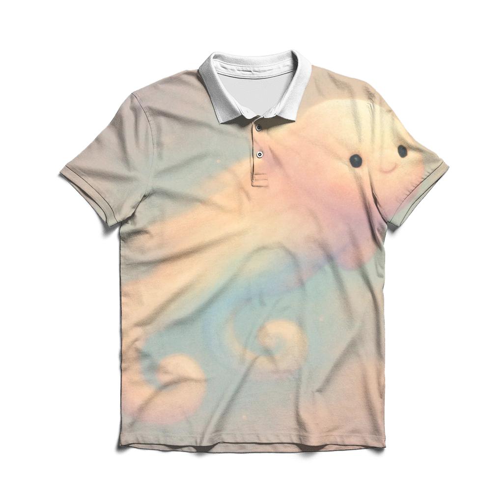 Pastel Comet Pillow Clouds classic pique polos