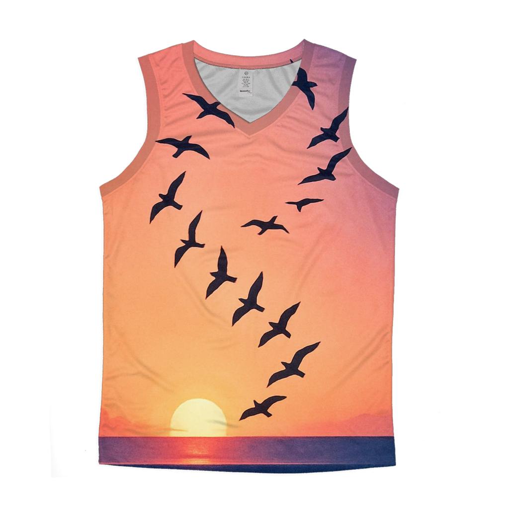 Seabird Spiral Afterlight personalized athletic tanks