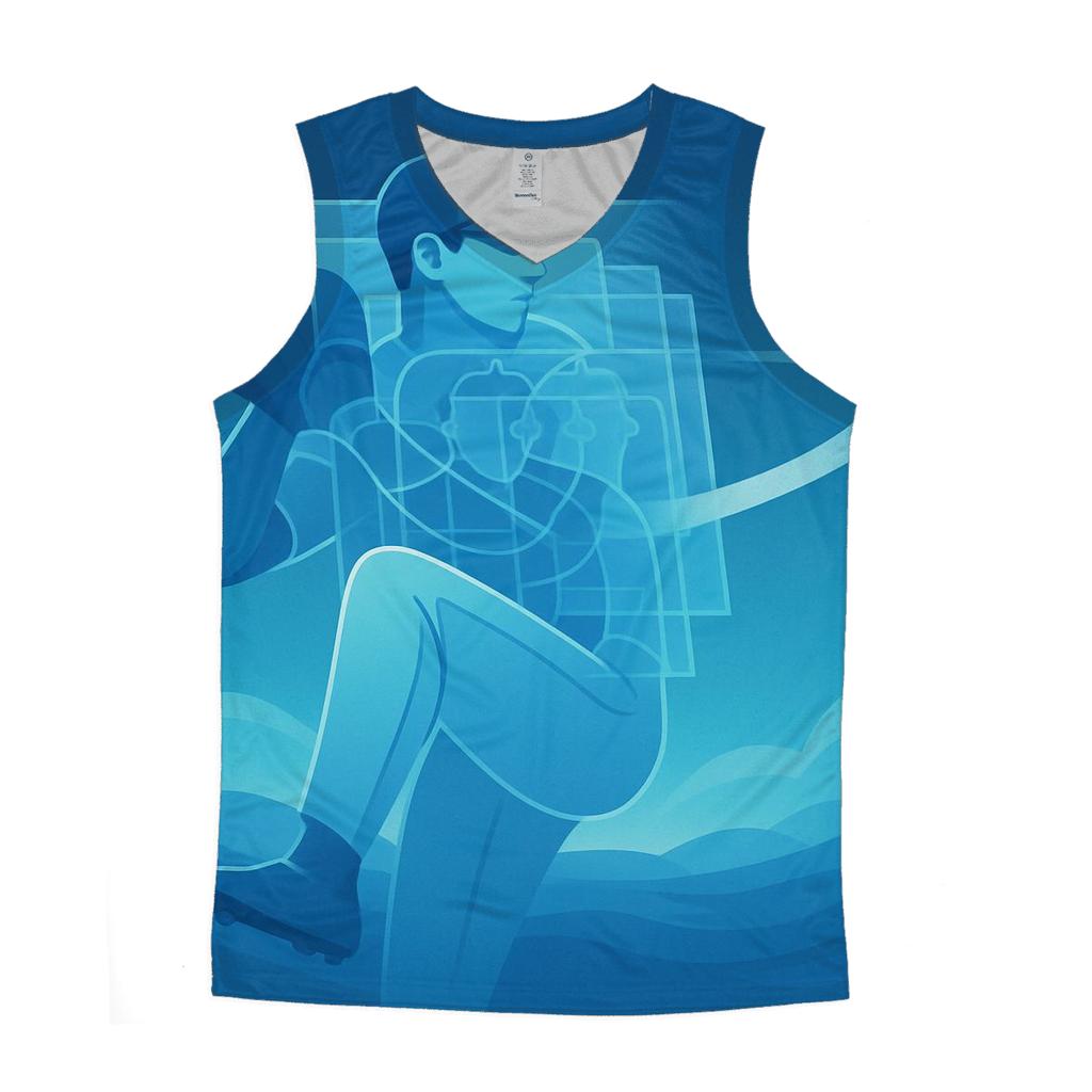 Coastal Windup Blue Jays Horizon graphic print tank tops
