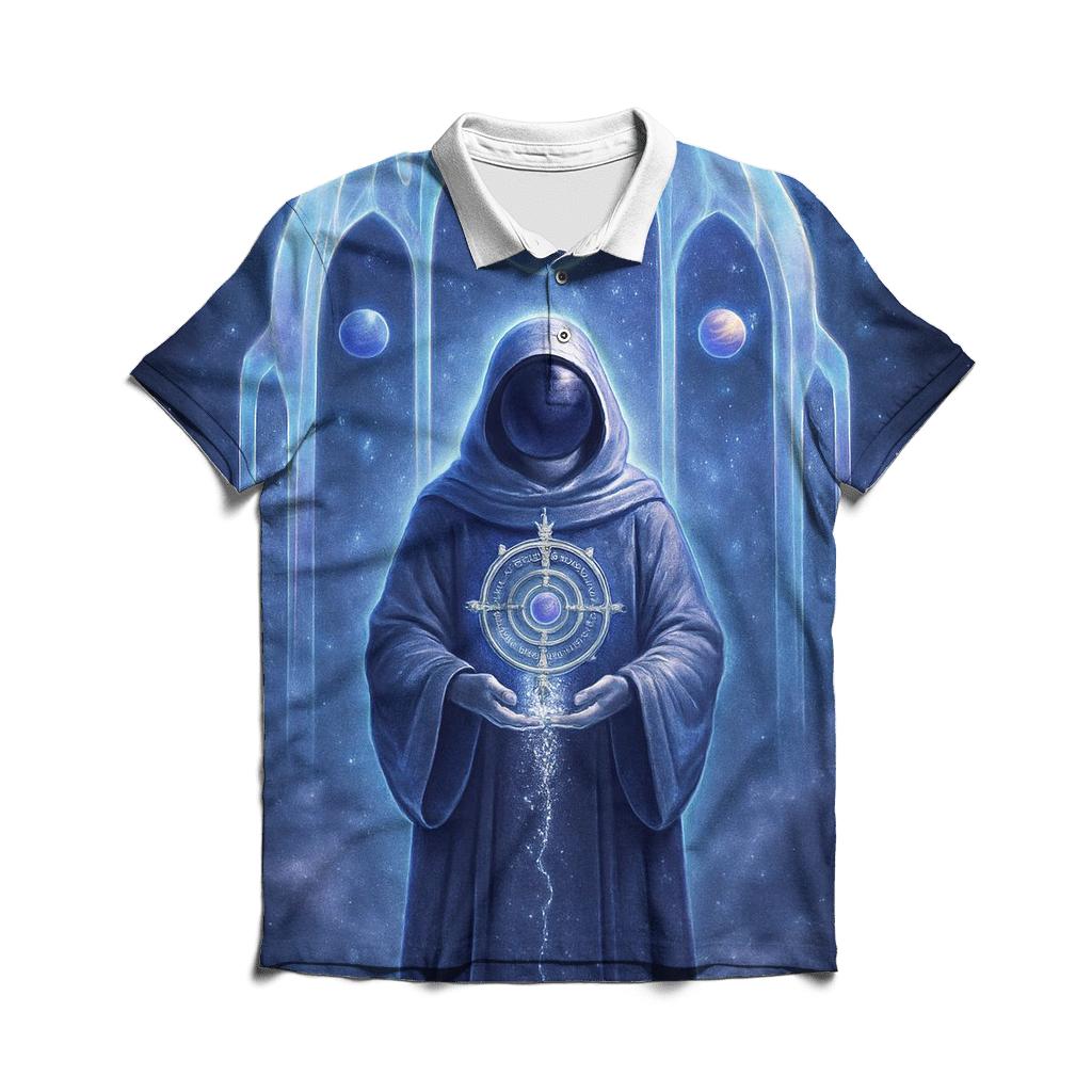 Cathedral Of Orbiting Comets branded logo polo shirts