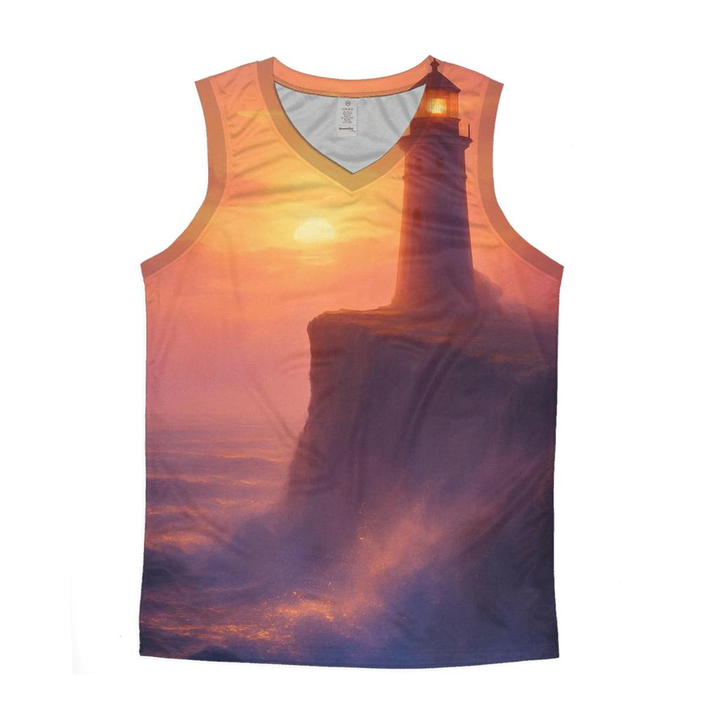 Lighthouse Ember Veil cotton sleeveless tops