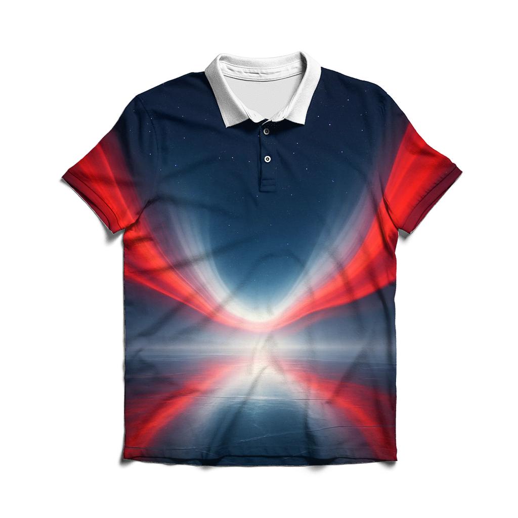 Canada Northern Lights Flag designer slim fit polos