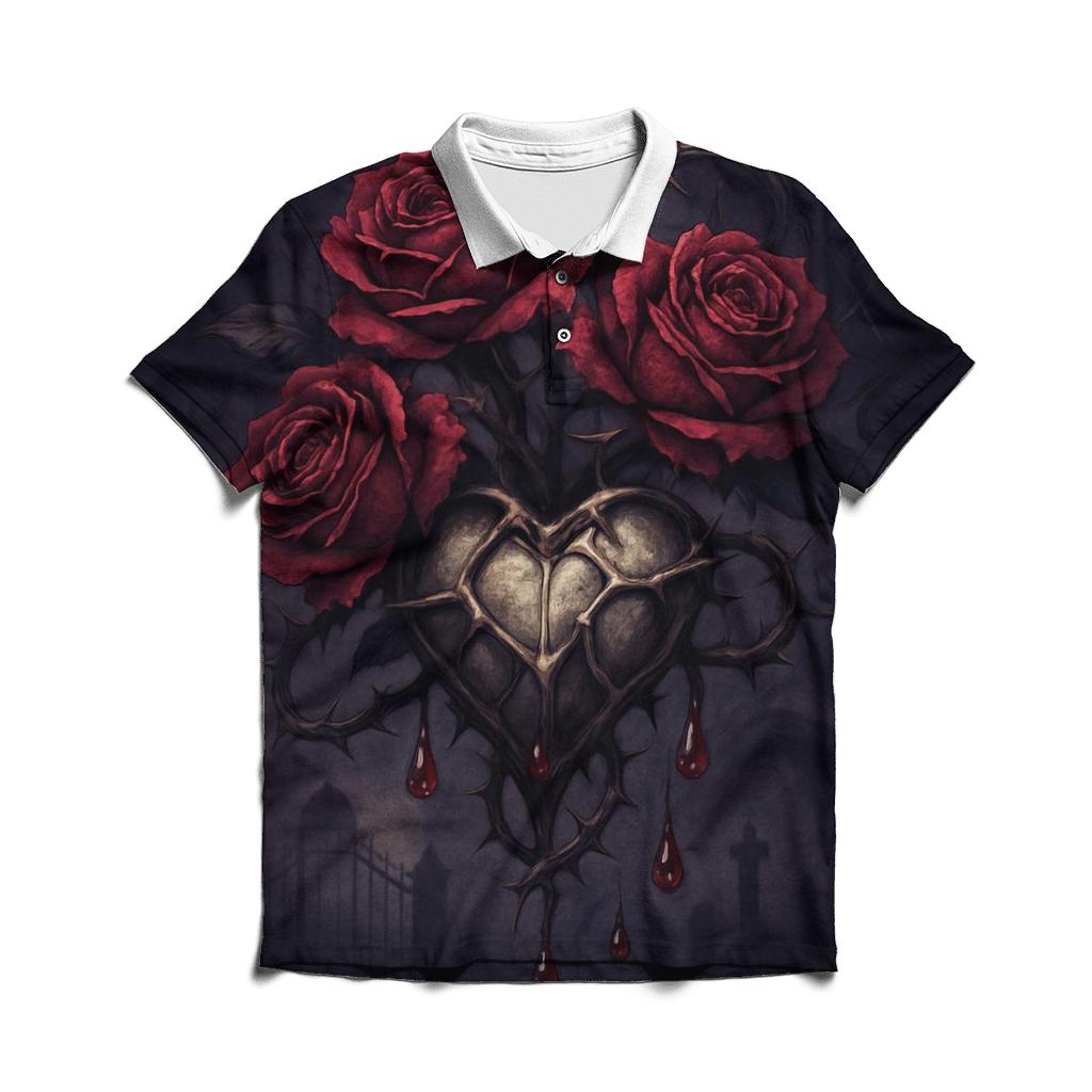 Bleeding Rose Reliquary classic pique polos