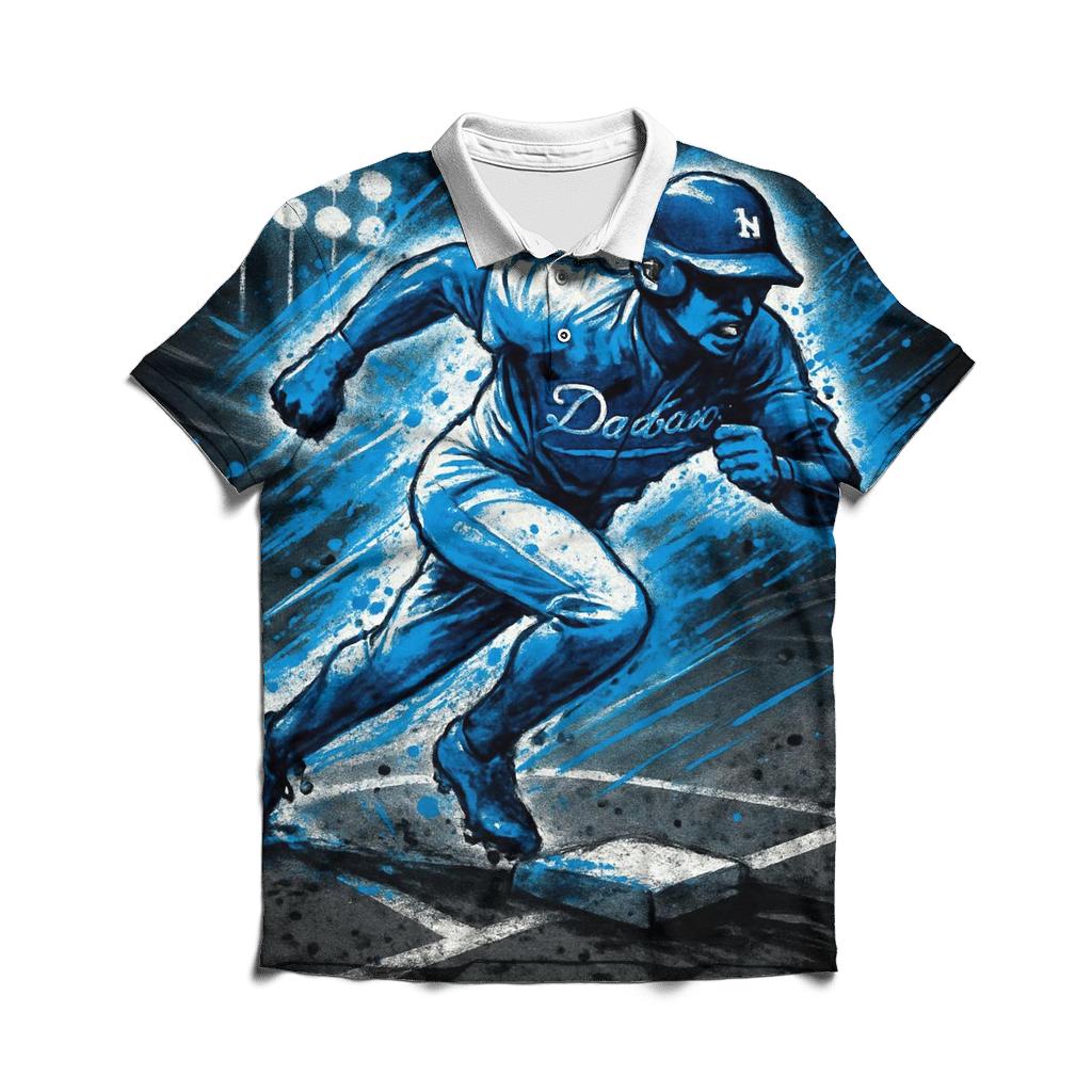 Graffiti Diamond Night Sprint branded logo polo shirts