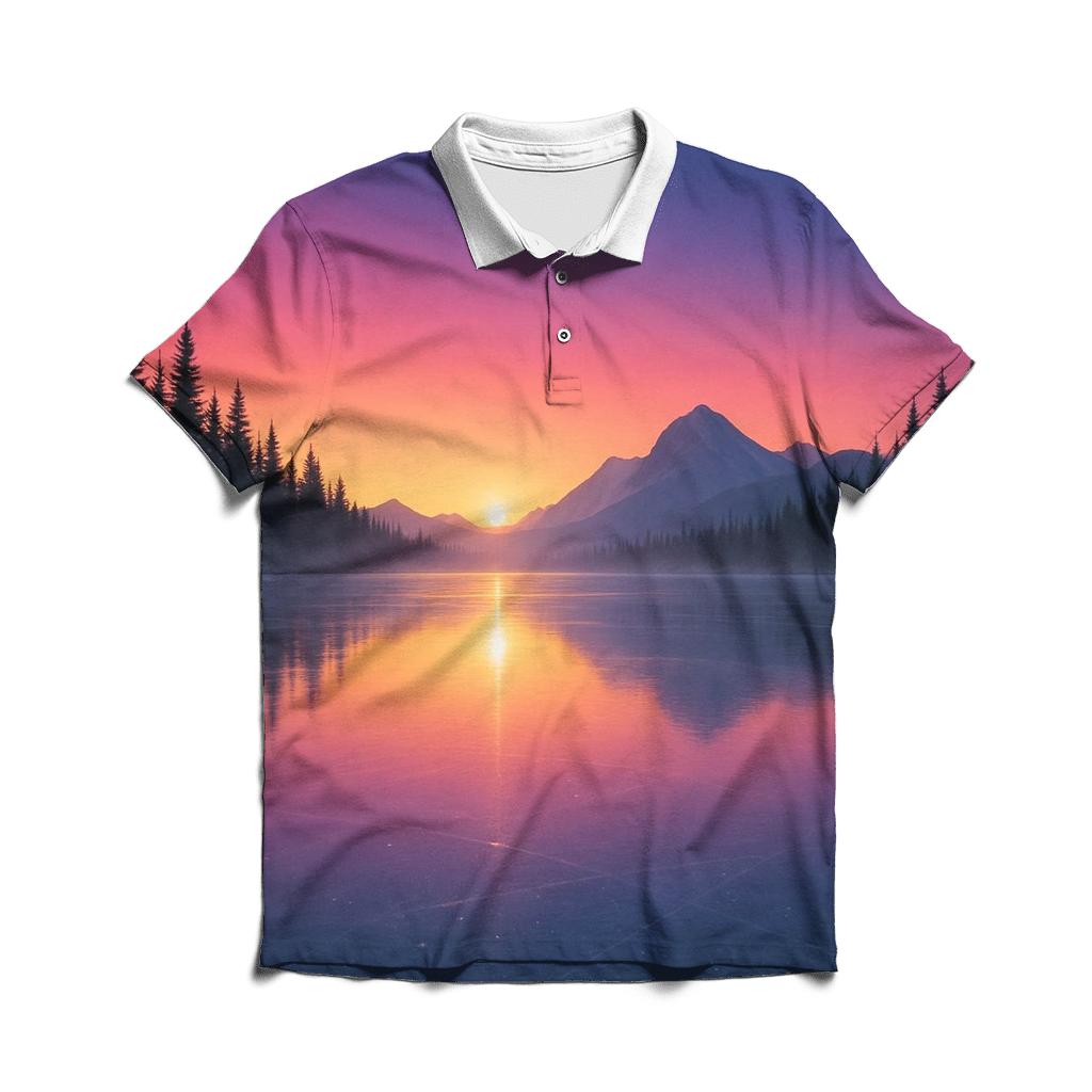 Frozen Lake Roseglow classic pique polos