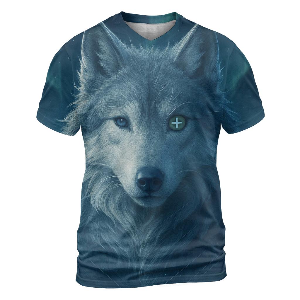 Aurora Compass Wolf Sentinel unique graphic print tees