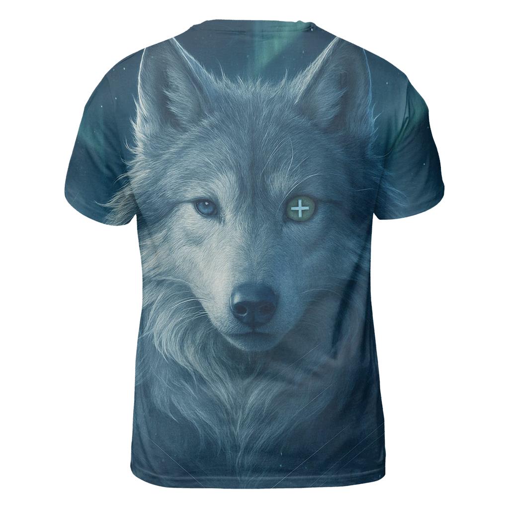 Aurora Compass Wolf Sentinel unique graphic print tees