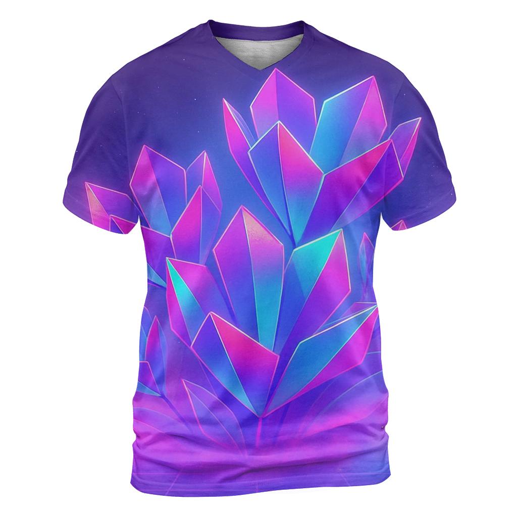 Neon Tidal Prism Garden creative print fashion shirts