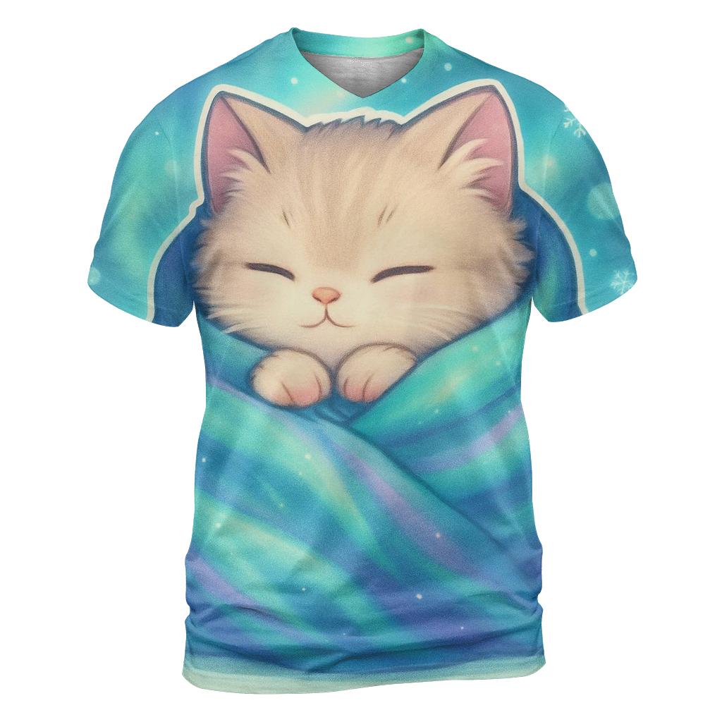 Aurora Blanket Burrito Kitty personalized full print shirts
