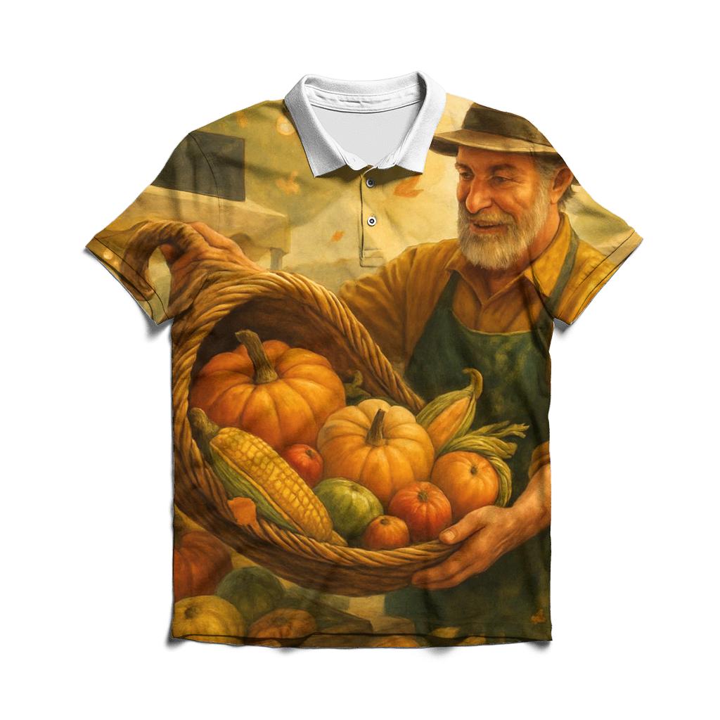 Cornucopia Market Morning branded logo polo shirts