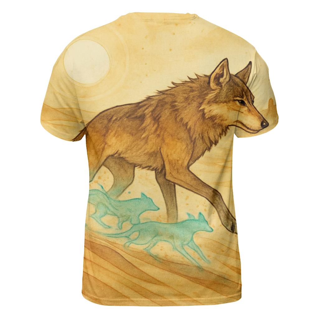 Saffron Dune Mirage Wolf custom all-over print shirts