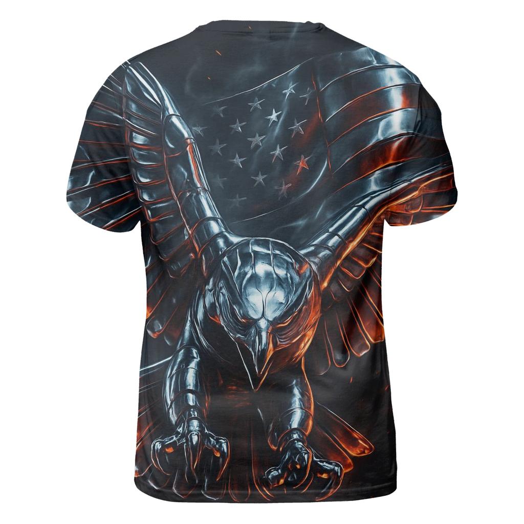 Eagle Of Molten Chrome creative print fashion shirts
