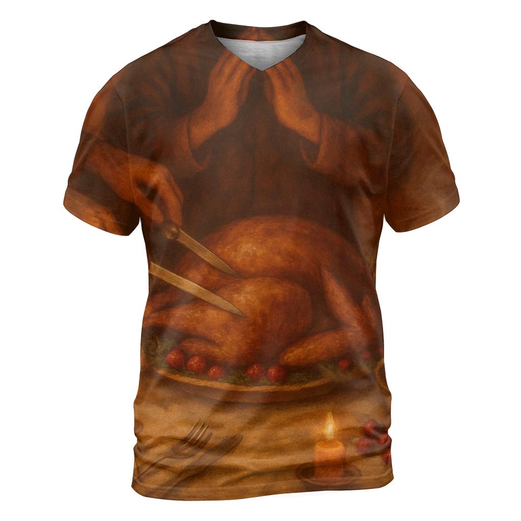 Candlelit Gratitude Tabletop Still Life personalized full print shirts