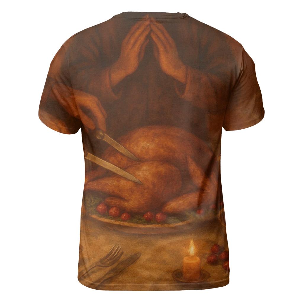 Candlelit Gratitude Tabletop Still Life personalized full print shirts