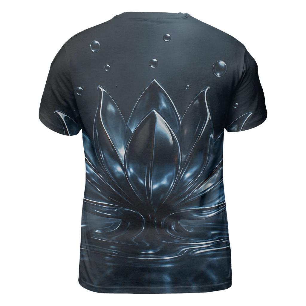 Chrome Lotus Melt Geometry unique graphic print tees