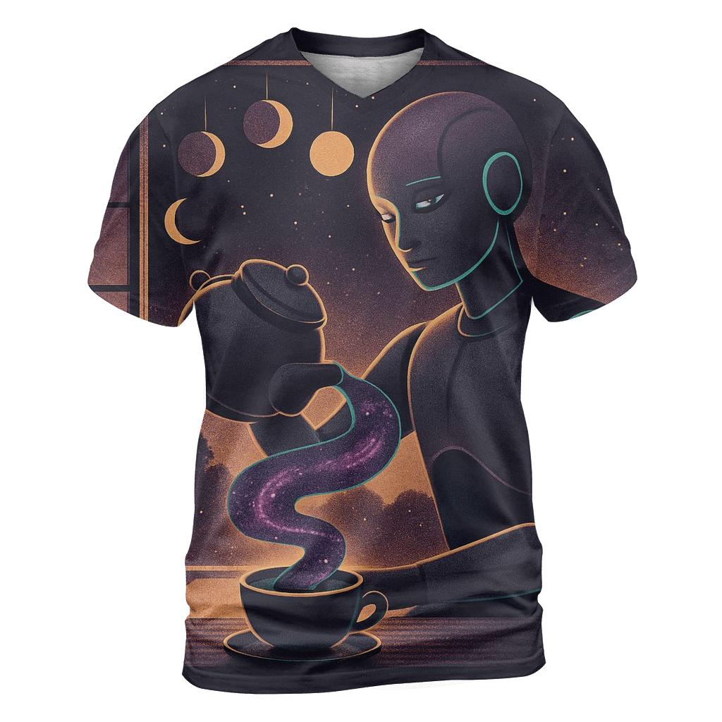 Black Hole Tea Ceremony designer pattern shirts